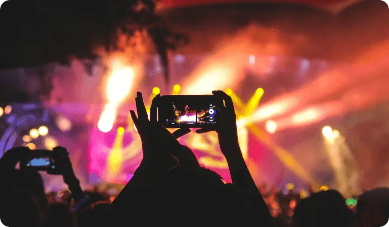 photo of people at the concert